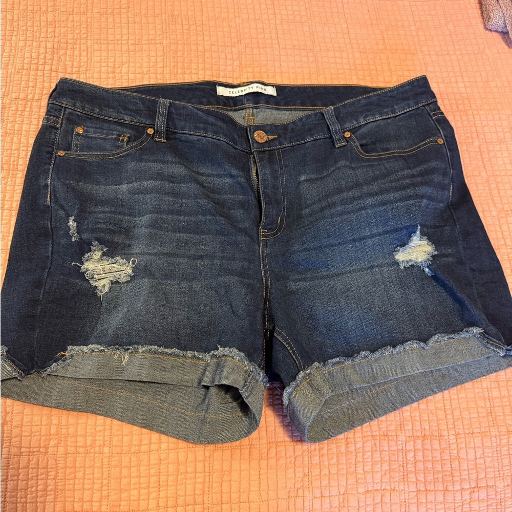 Women's Blue Denim Shorts